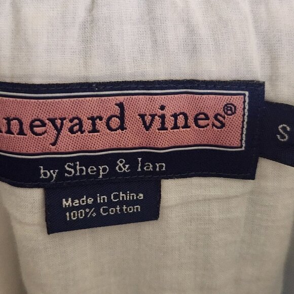 Vineyard Vines By Shep & Ian Blue White Cotton Sea Turtle Full Skirt Size S - Picture 3 of 4